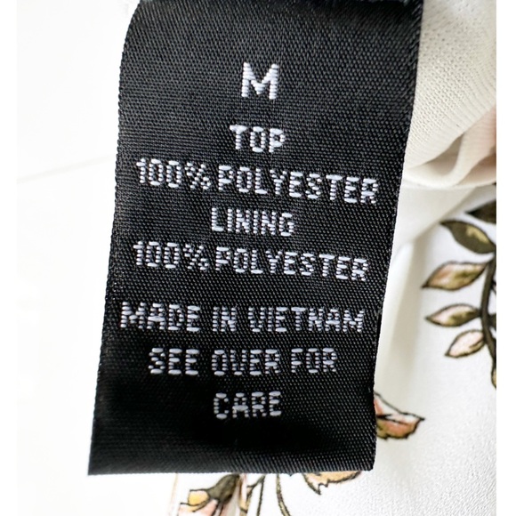 A. Byer Sleeveless Blouse Floral Leaves Size Medium Spring Professional - Picture 6 of 7